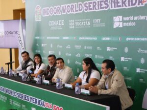 Autoridades deportivas y atletas de alto rendimiento respaldan la llegada de la Serie Mundial de Tiro con Arco Bajo Techo 2026, consolidando a Yucatán como sede de eventos internacionales.