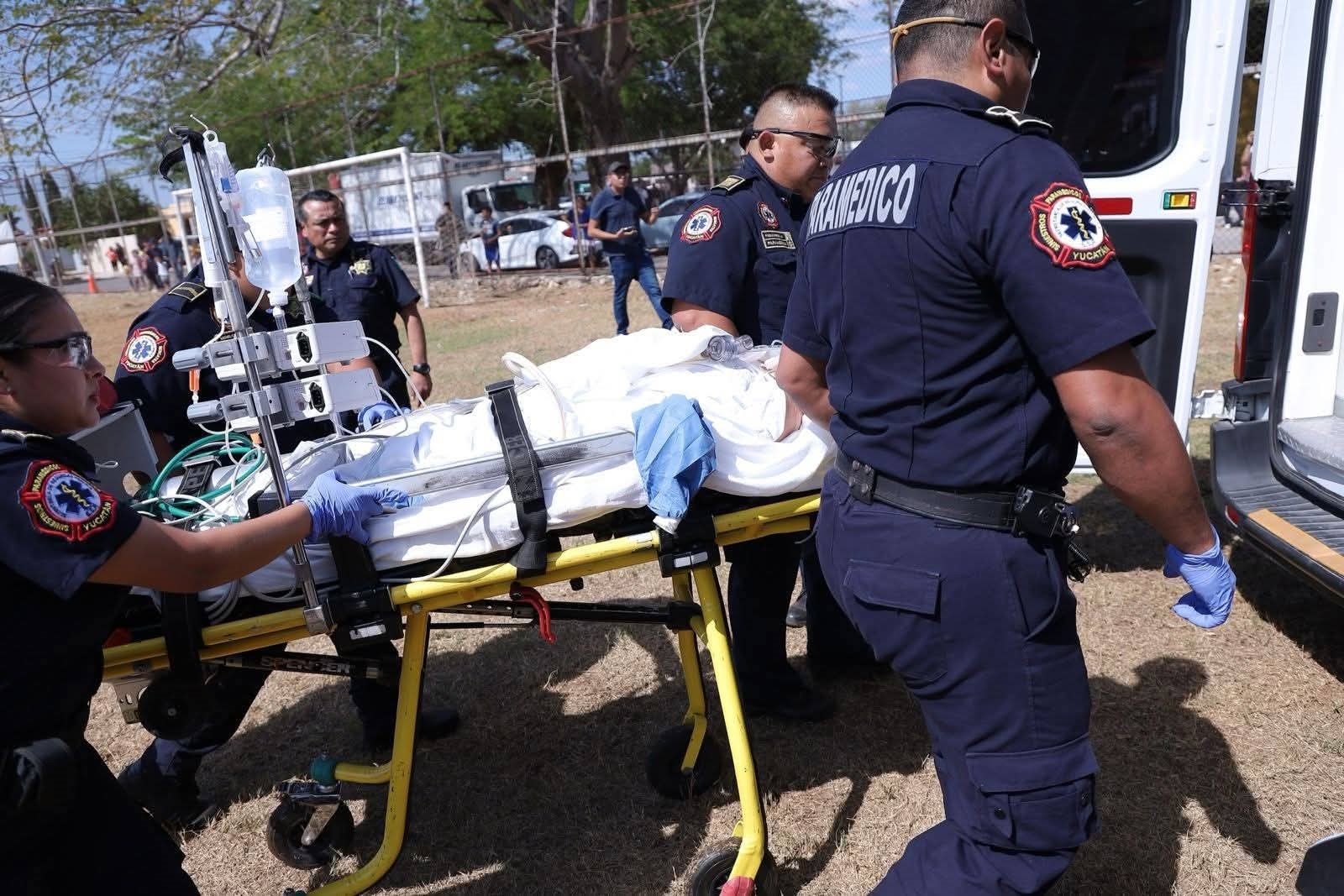 Traslado aeromédico urgente a joven lesionada tras accidente en Tekax