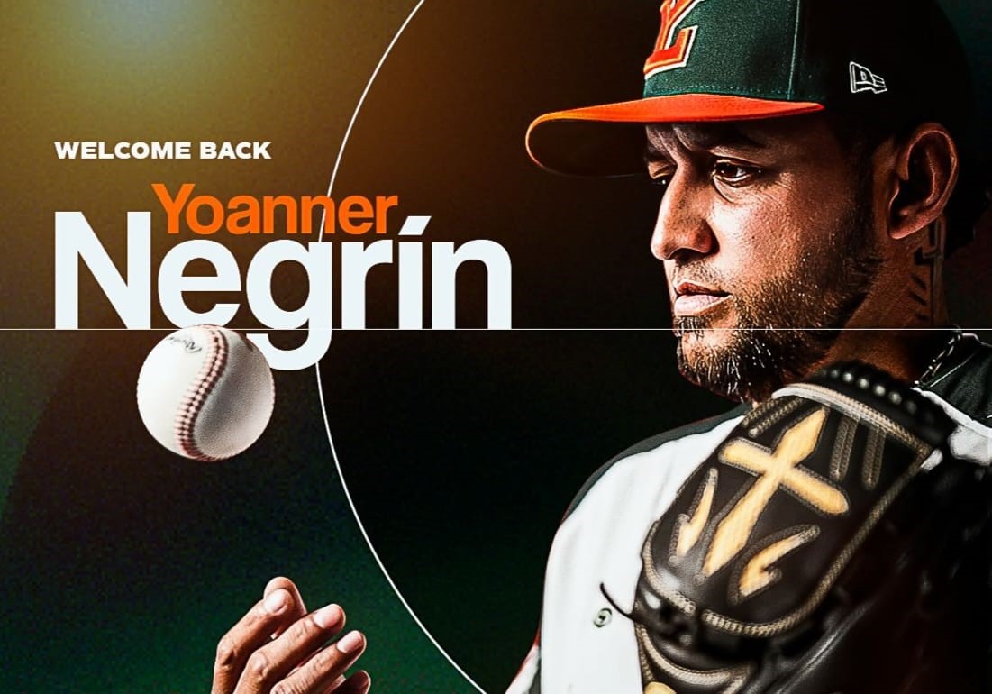 ¡Regresa! Yoanner Negrín vuelve con Leones en 2026 en su doceava temporada
