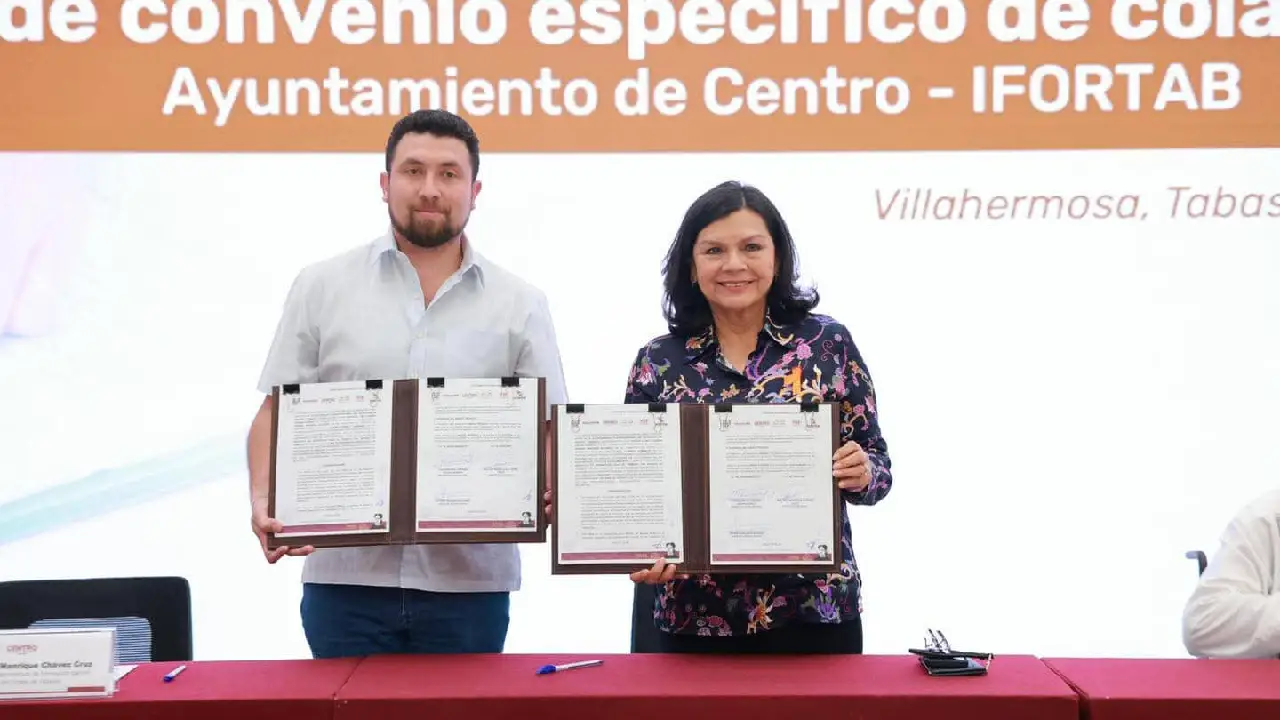 Yolanda Osuna firmó convenio con Ifortab así beneficiará a servidores públicos