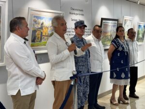 inauguración de la exposición “Chaac en el Mundo”, del arquitecto y acuarelista Maestro Santiago Herrera