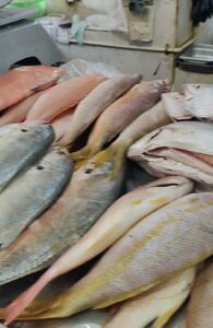 Venta de mariscos registra alta demanda tras el Inicio de la cuaresma en Yucatán en los principales mercados locales.