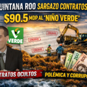 Quintana Roo sargazo contratos: $90.5 MDP al Niño Verde