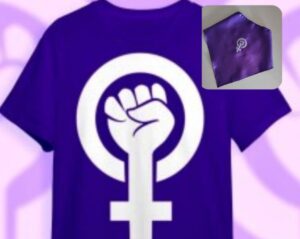 El morado resulta de la mezcla de rosa y azul, colores asociados tradicionalmente con los géneros femenino y masculino, respectivamente