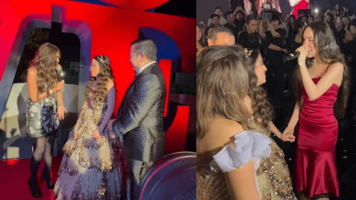 Artistas y celebridades en el festejo