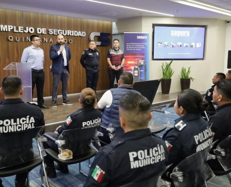 ¡Seguridad al máximo! Capacitan a cuerpos de seguridad en uso de terminales TETRA en Cancún