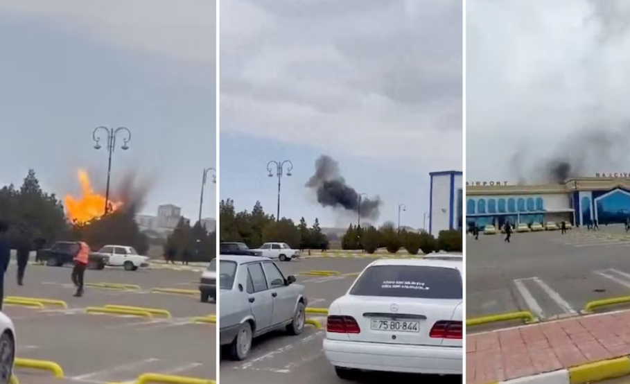 Drones iraníes atacaron un aeropuerto y una escuela en Azerbaiyán