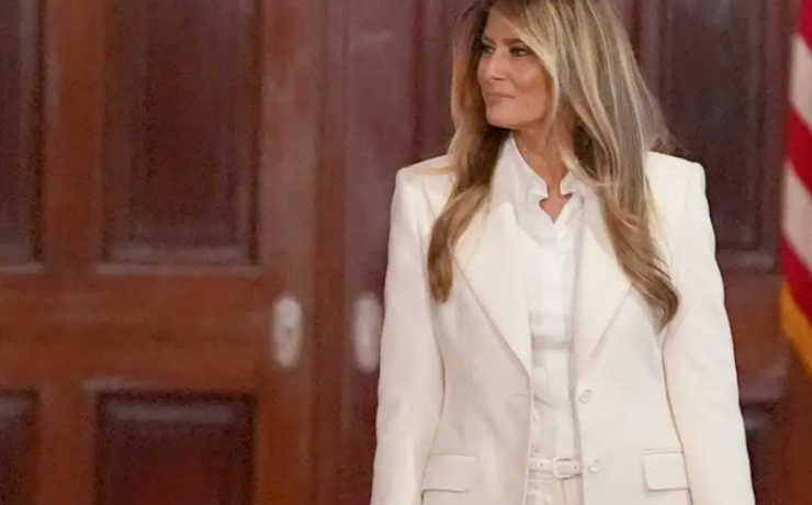 Melania Trump tuvo un "invitado" sorpresa en lugar de su esposo
