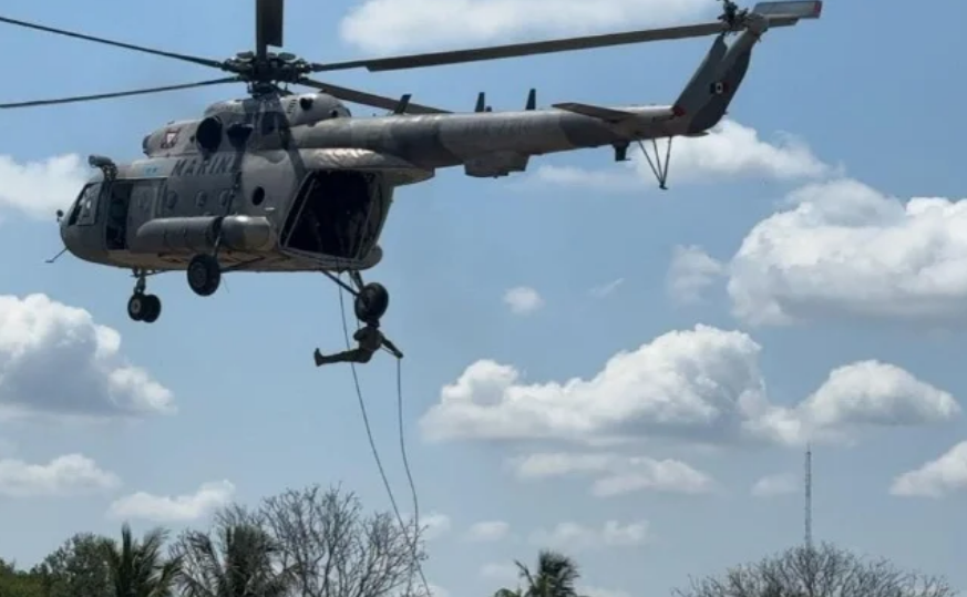 Marina "Ejecuta ejercicios de preparación" con éxito en Champotón