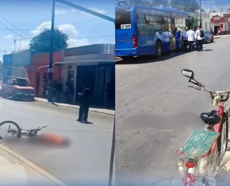 ¡Terrible accidente en Kanasín! Ciclista grave tras cables enredados y brutal impacto por Va y Ven