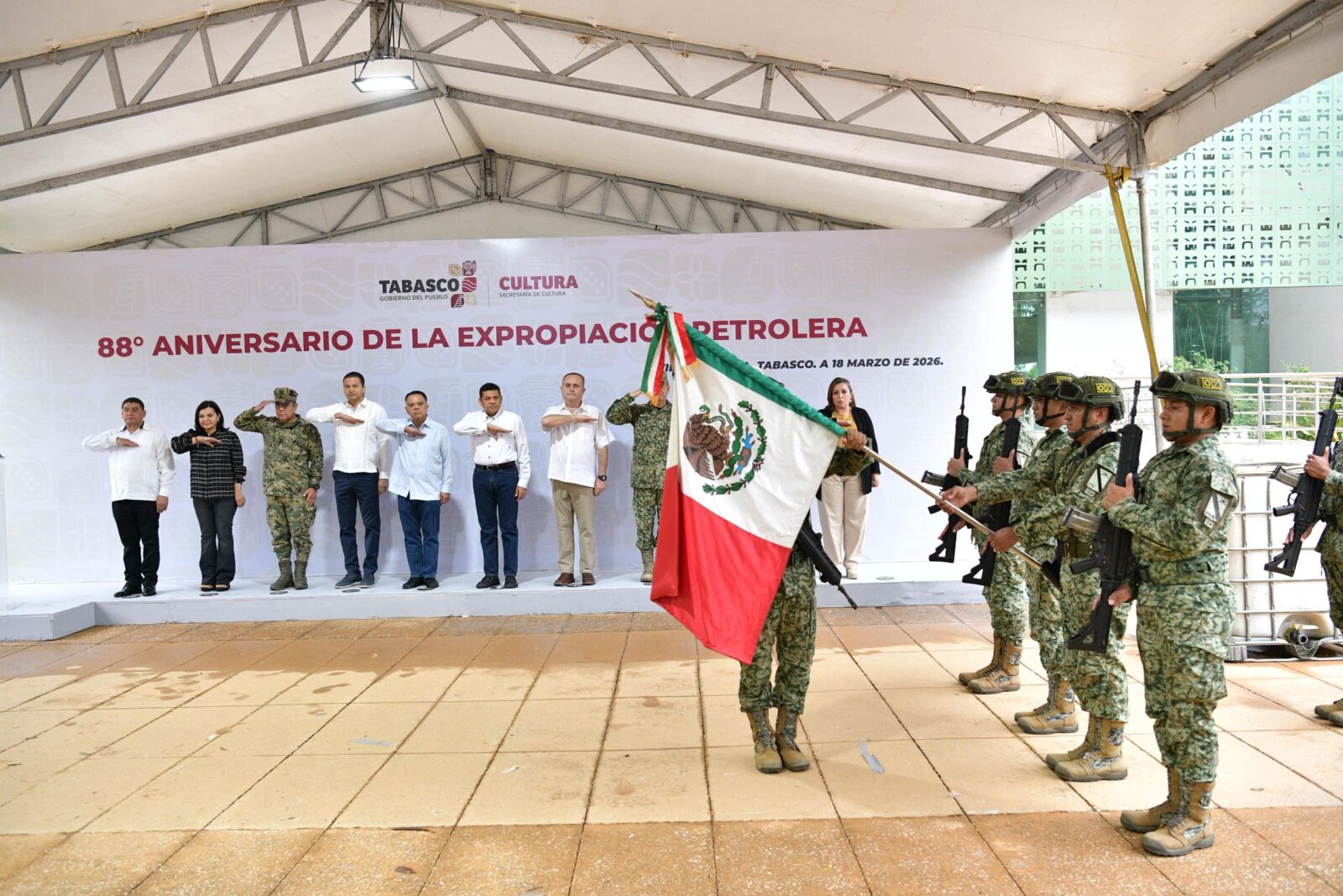 Conmemoran en Tabasco 88 el Aniversario de la Expropiación Petrolera