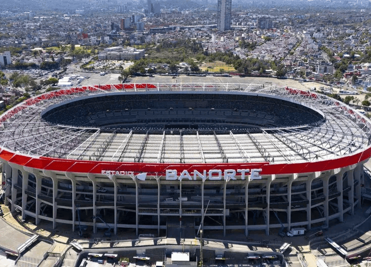 El renovado Estadio Azteca se alista