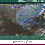 Ff 40 provoca lluvias intensas en el sureste mientras persiste onda de calor en el occidente del país