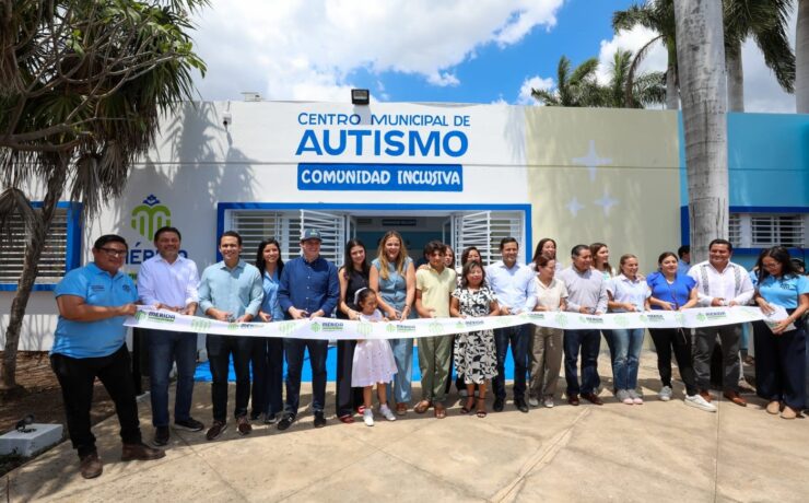 Inauguran el Centro Municipal de Autismo que fortalece la atención a las familias.