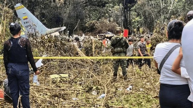 Investigación en curso del accidente de avión militar en Colombia
