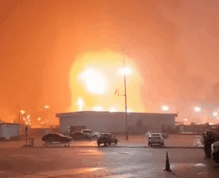 Pemex controla incendio en muelle de Dos Bocas