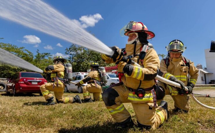 Tulum impulsa capacitación intensiva para bomberos y fortalece seguridad regional