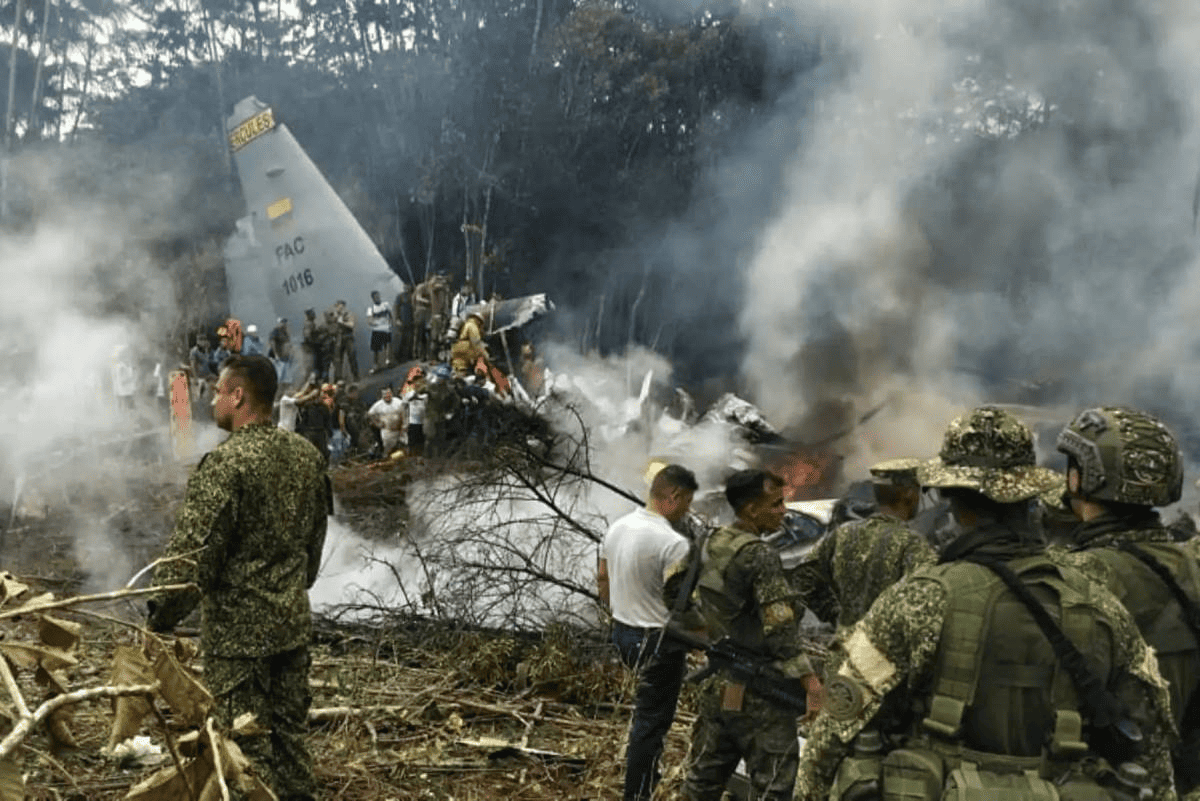 Accidente de avión militar en Colombia