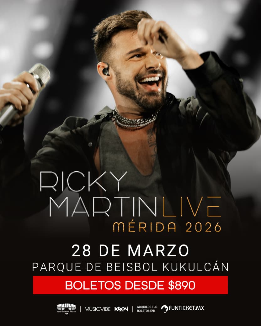Ricky Martin confirma su gira “Ricky Martin Live México 2026” con fechas aseguradas en todo el país