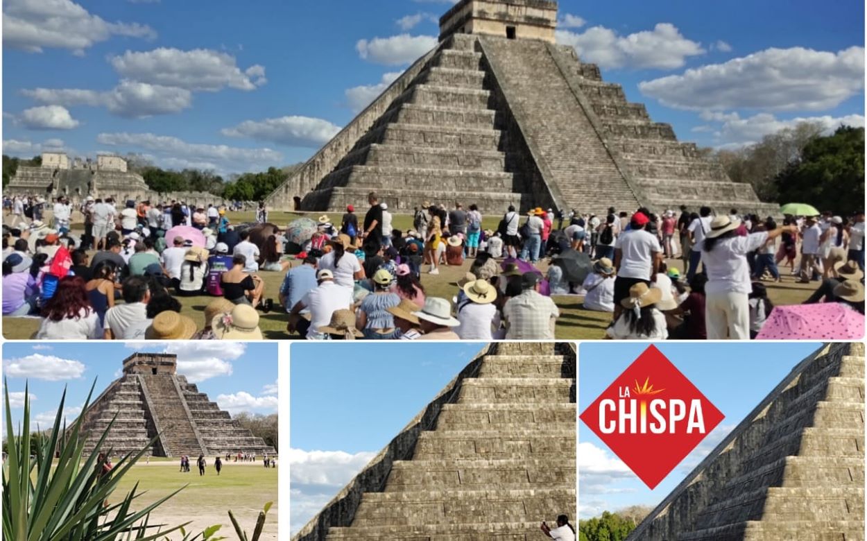 Kukulcán desciende impactante en Chichén Itzá ante más de 24 mil visitantes