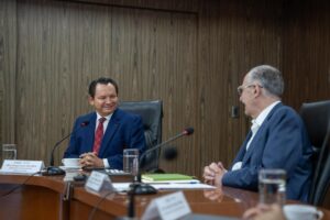 Gobernador Joaquín Díaz Mena sostuvo una reunión con el secretario de Agricultura y Desarrollo Rural, Julio Berdegué Sacristán