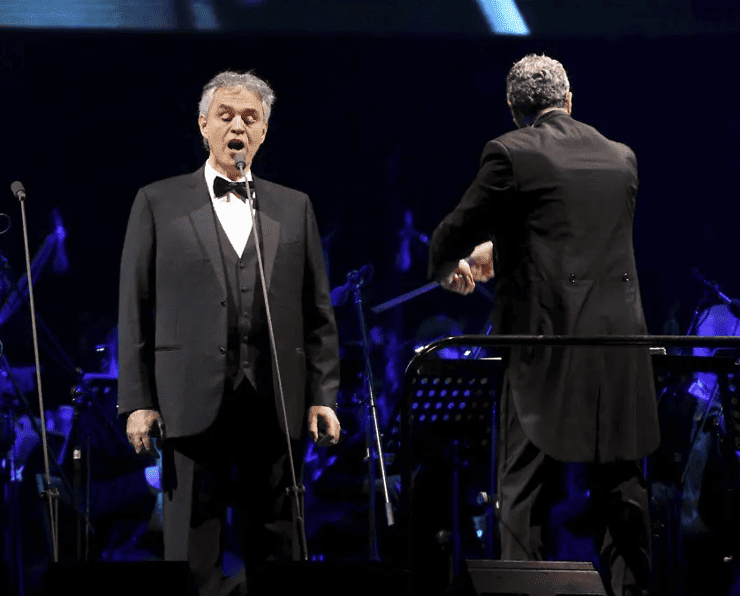 Andrea Bocelli en el Zócalo de la CDMX