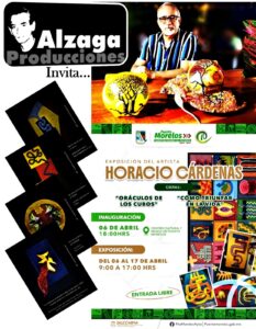 Alzaga producciones crea una serie de exposiciones a lo largo del año en el Museo de Puerto Morelos comenzando con el prolífico pintor, escultor, poeta y filósofo Horacio Cárdenas.
