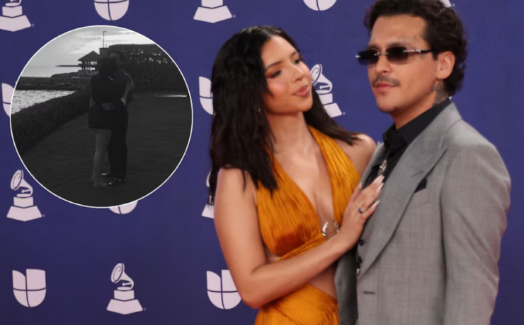 Christian Nodal comparte foto de sus vacaciones con Ángela