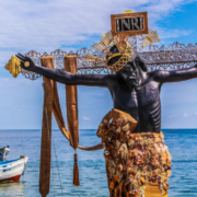 Avanza restauración del Cristo Negro en Campeche