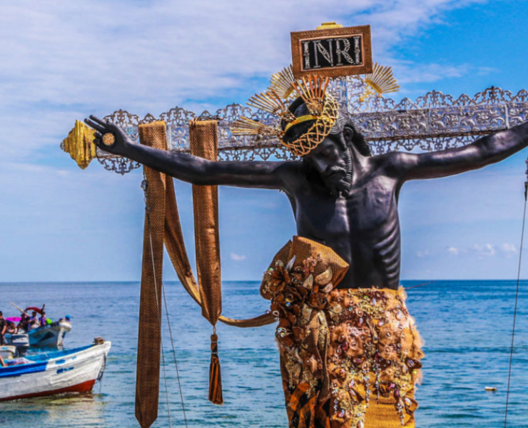 Avanza restauración del Cristo Negro en Campeche