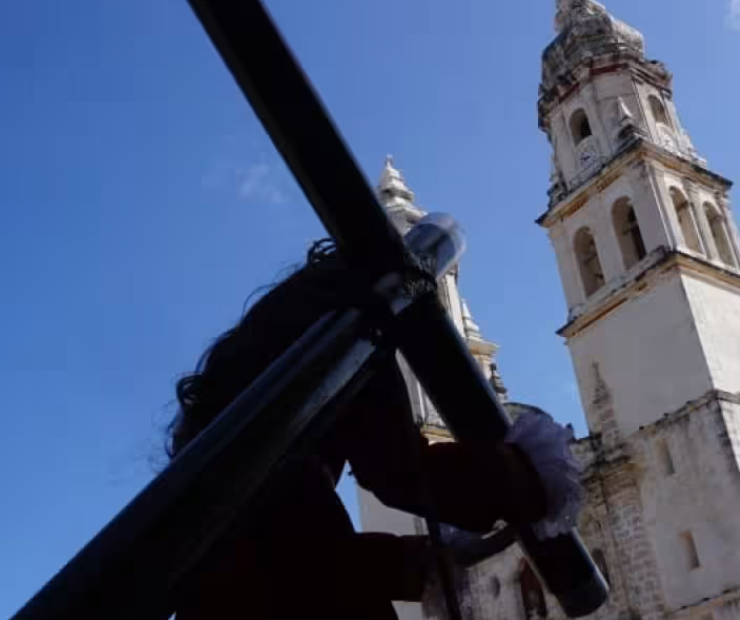 Viacrucis Viviente en el Centro Histórico impacta Campeche