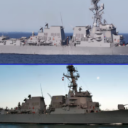Destructores de EEUU transitan por el estrecho de Ormuz