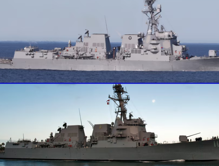 Destructores de EEUU transitan por el estrecho de Ormuz