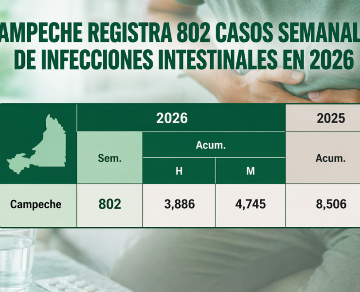 Gran número de infecciones intestinales preocupa a Campeche