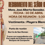 Marea blanca en San Román: fe y unidad ciudadana