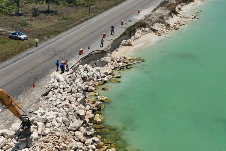 Carretera en riesgo de desaparecer impacta Campeche