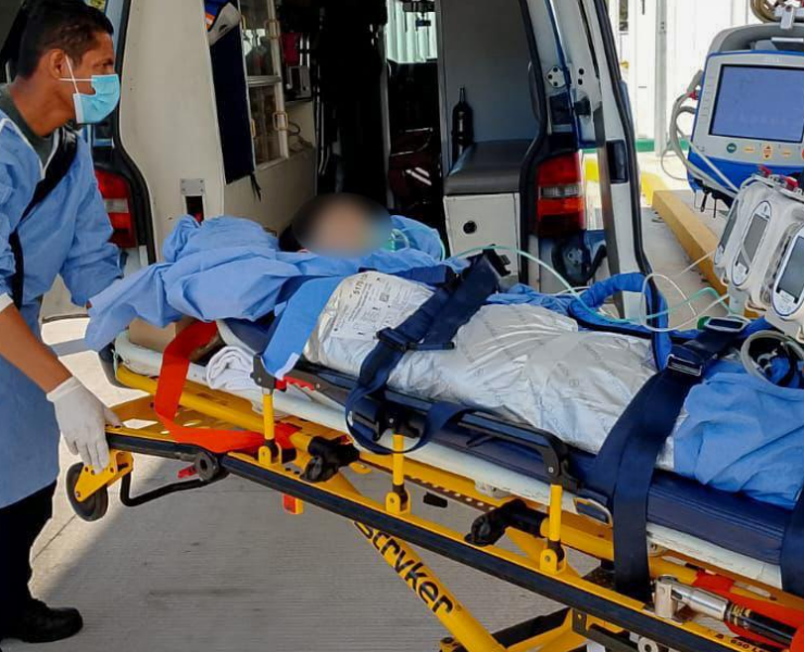 IMSS traslada a menores quemados a Texas en impresionante operativo