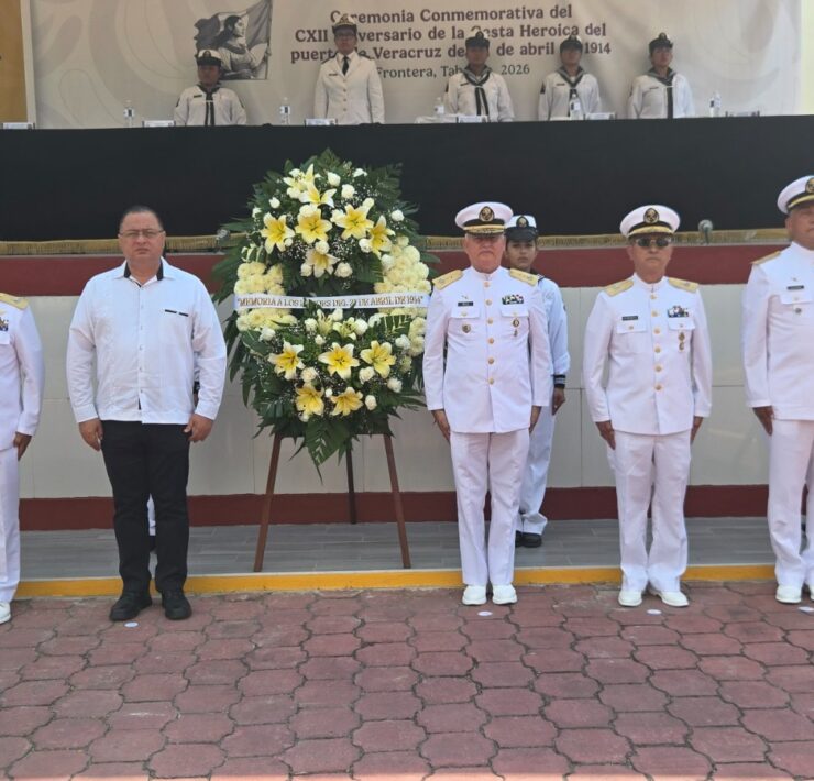 Conmemoran en Tabasco el 112 aniversario de la Gesta Heroica de Veracruz