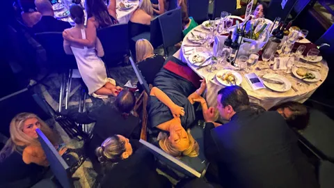 Momentos de pánico durante el evento