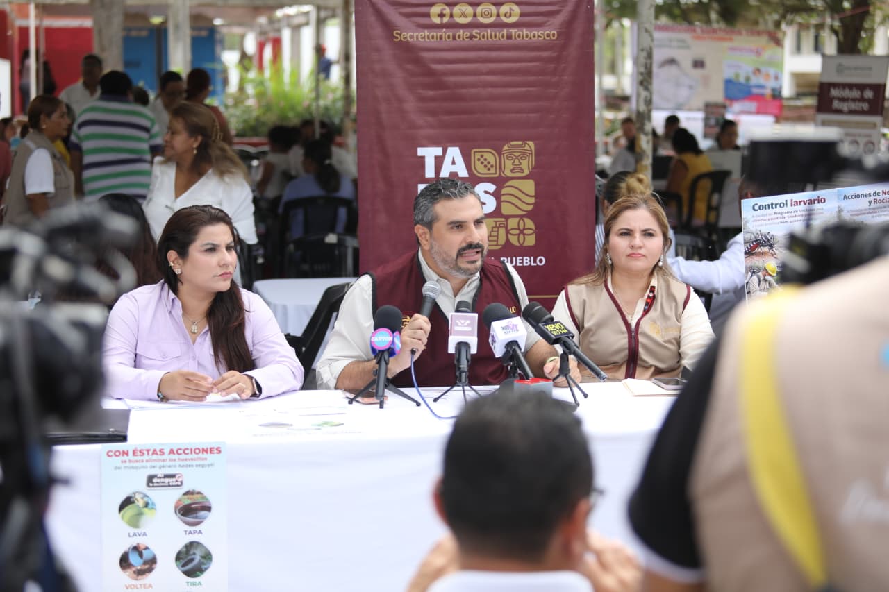 Salud anuncia Plan Emergente contra el dengue en Tabasco