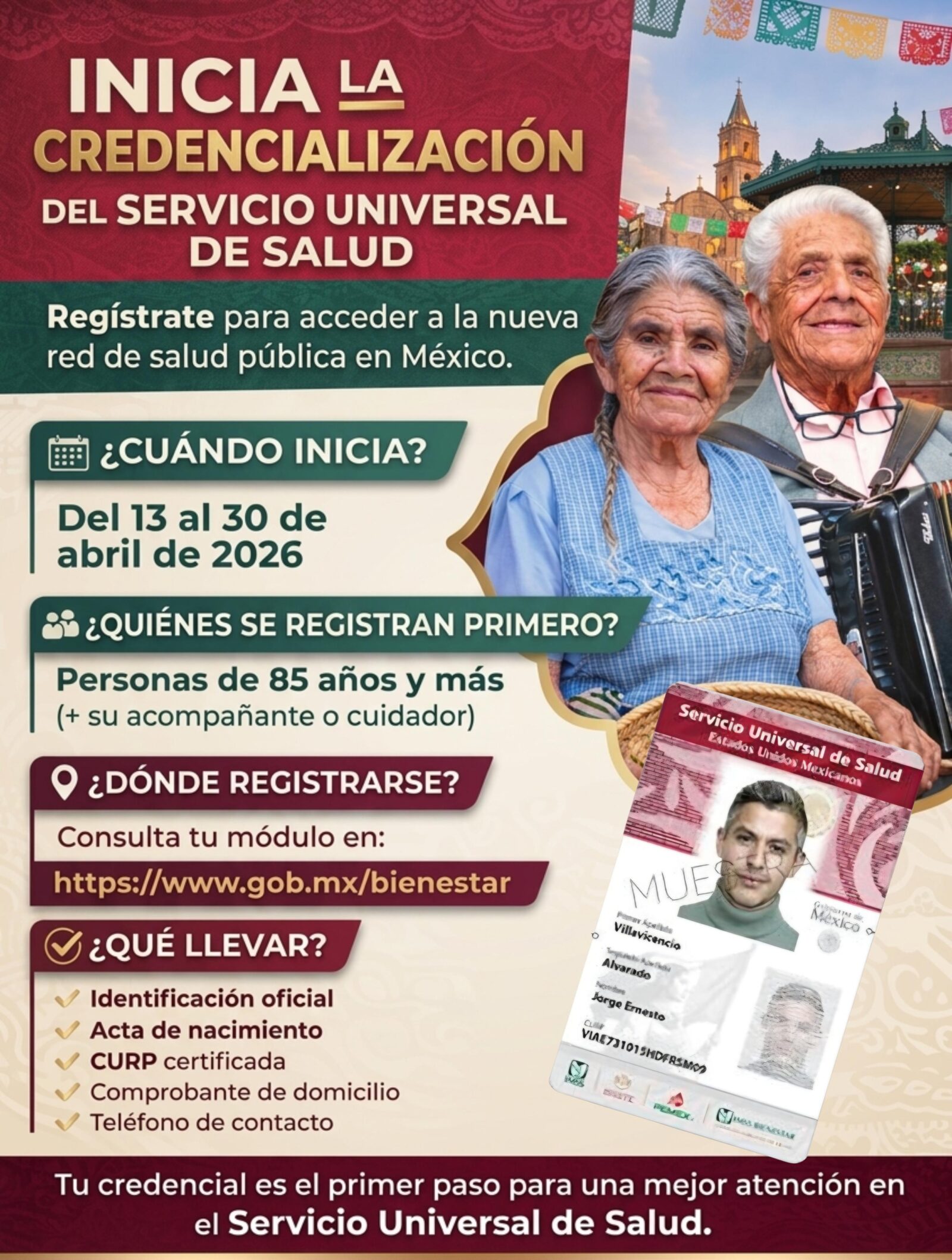 Gobierno federal apuesta por integración total del sistema sanitario con nueva credencial universal