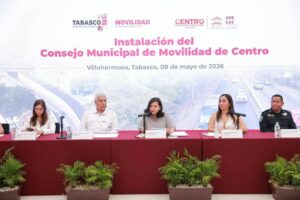 Yolanda Osuna Huerta y Rafael Elías Sánchez Cabrales encabezaron la instalación del Consejo Municipal de Movilidad para fortalecer la conectividad y mejorar el transporte público en Centro.