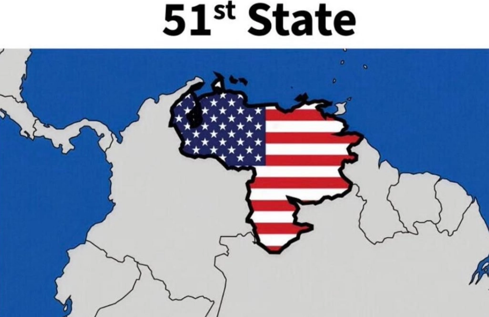 Trump publica una imagen de Venezuela como el estado número 51