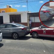 Taxi provoca choque por alcance en Campeche