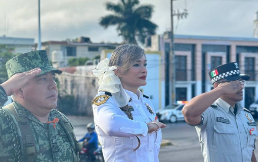 Sansores reconoce labor policial en Campeche