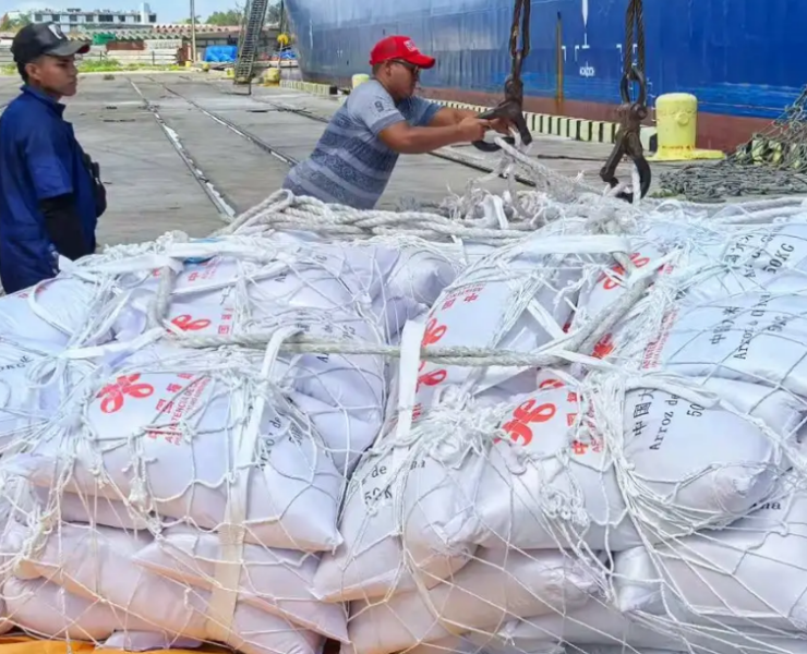 Cuba recibe cargamento de 15 mil toneladas de arroz de China