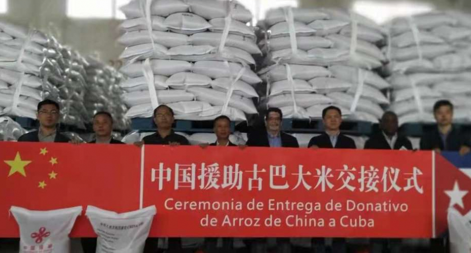 Cuba recibe arroz donado por China y fortalece lazos