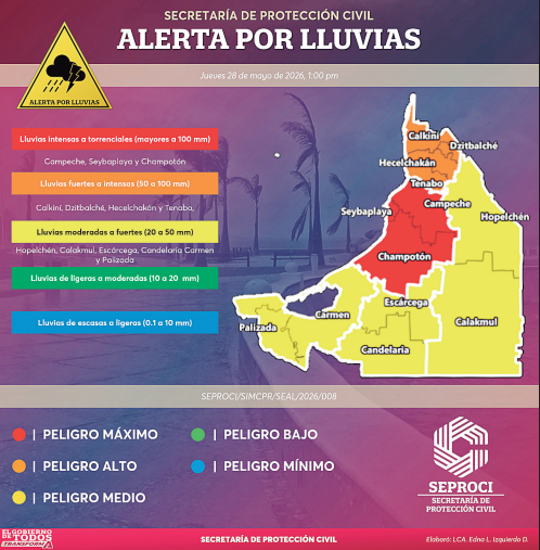 Municipios bajo vigilancia extrema y riesgo climático