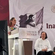 Claudia Sheinbaum llegó a Campeche para inaugurar planta pasteurizadora
