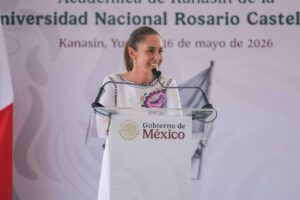 La Presidenta Claudia Sheinbaum reafirmó en Yucatán su compromiso con la educación pública y gratuita durante la inauguración de la Nueva Universidad Rosario Castellanos en Kanasín.